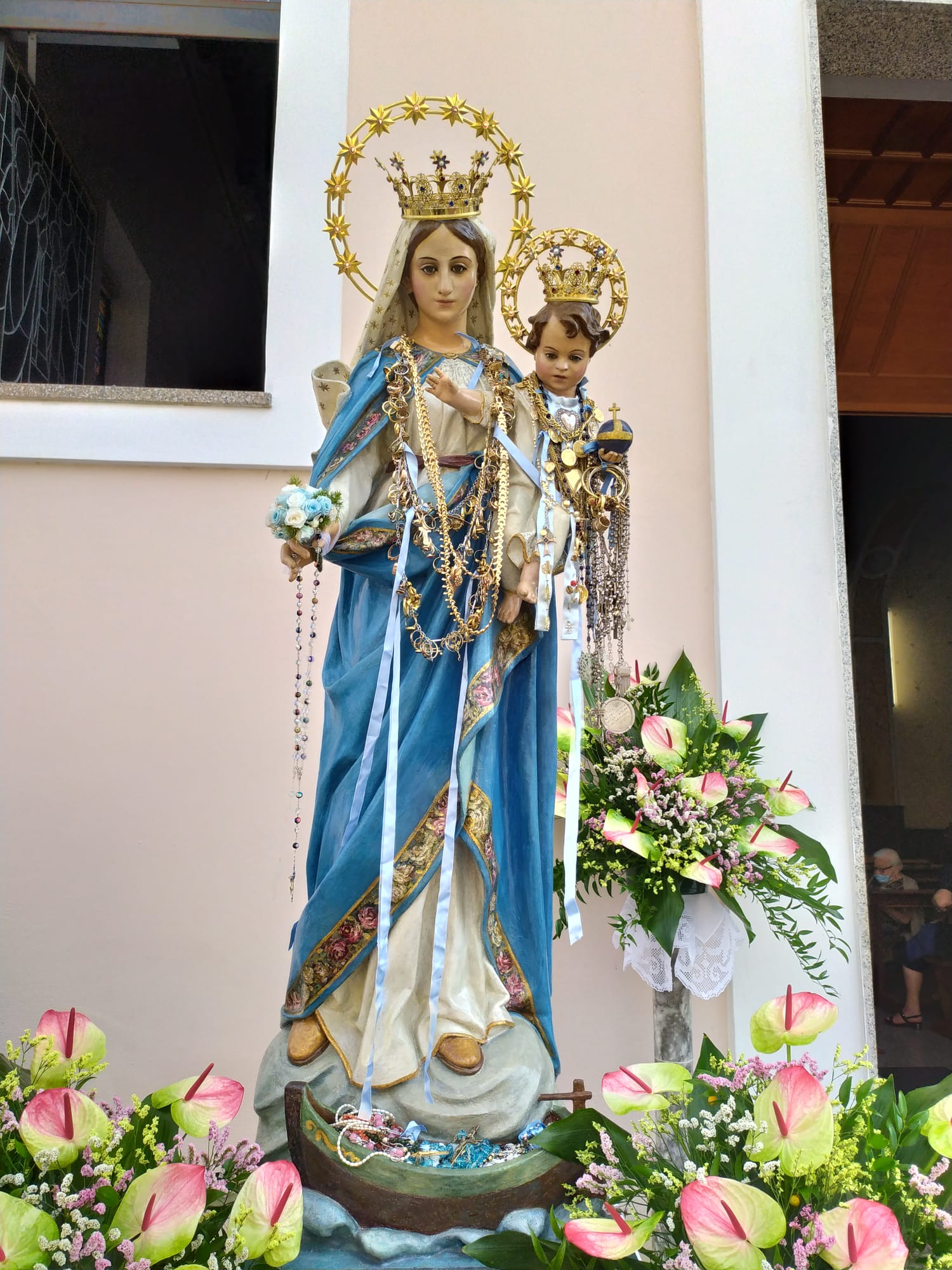 Un momento della festa della Madonna della Difesa
