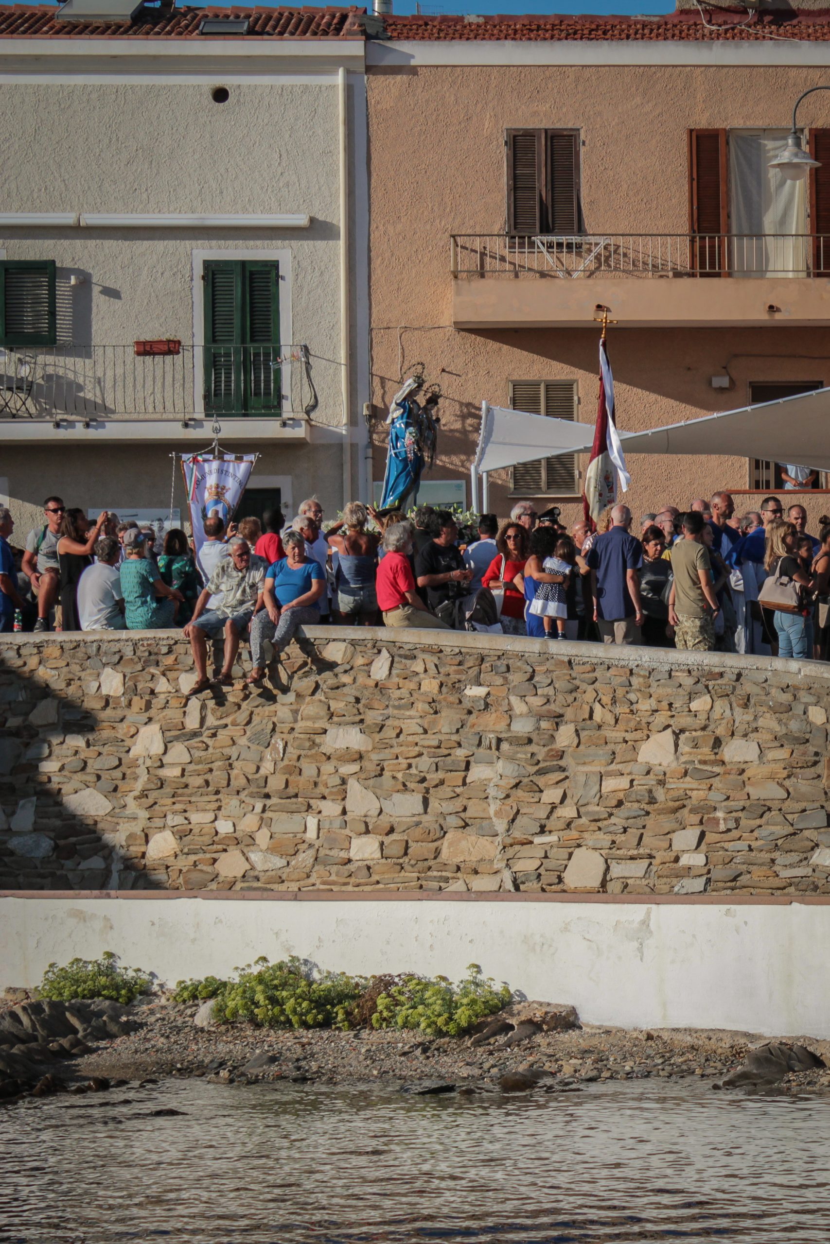 Un momento della festa della Madonna della Difesa